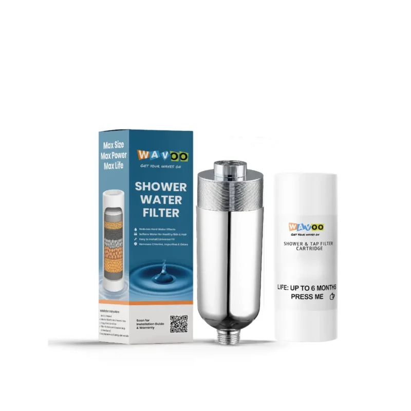 WAVOO Tap & Shower Filter + Replacement Cartridge (Combo Pack)